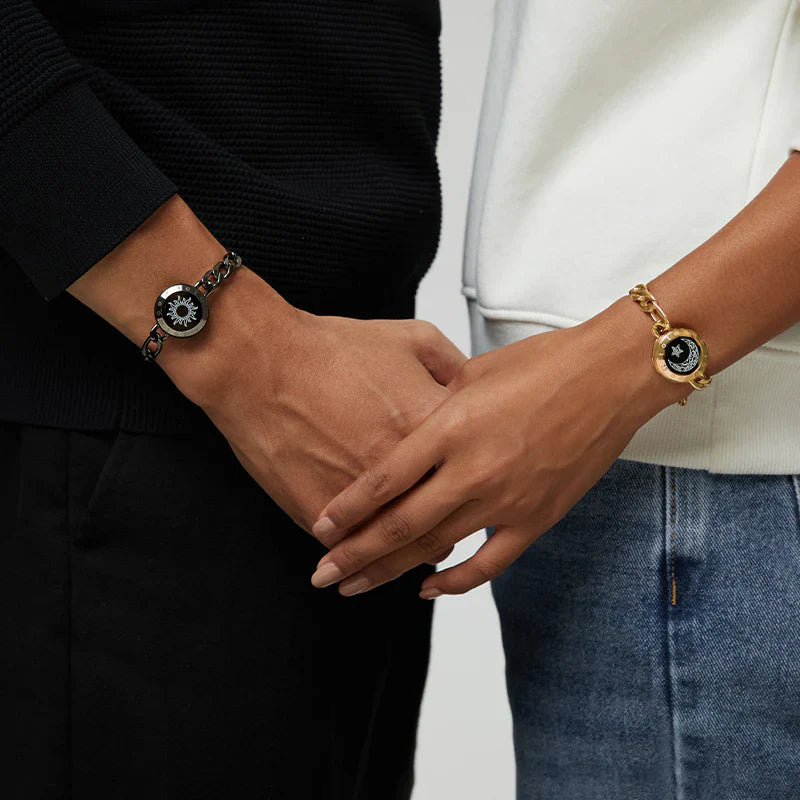 Figaro Chain Svart & Guld | Toucharmband