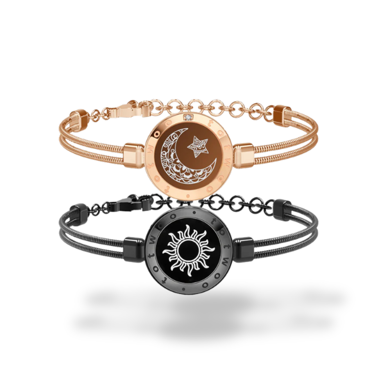 Snake Chain Svart & Roséguld | Toucharmband