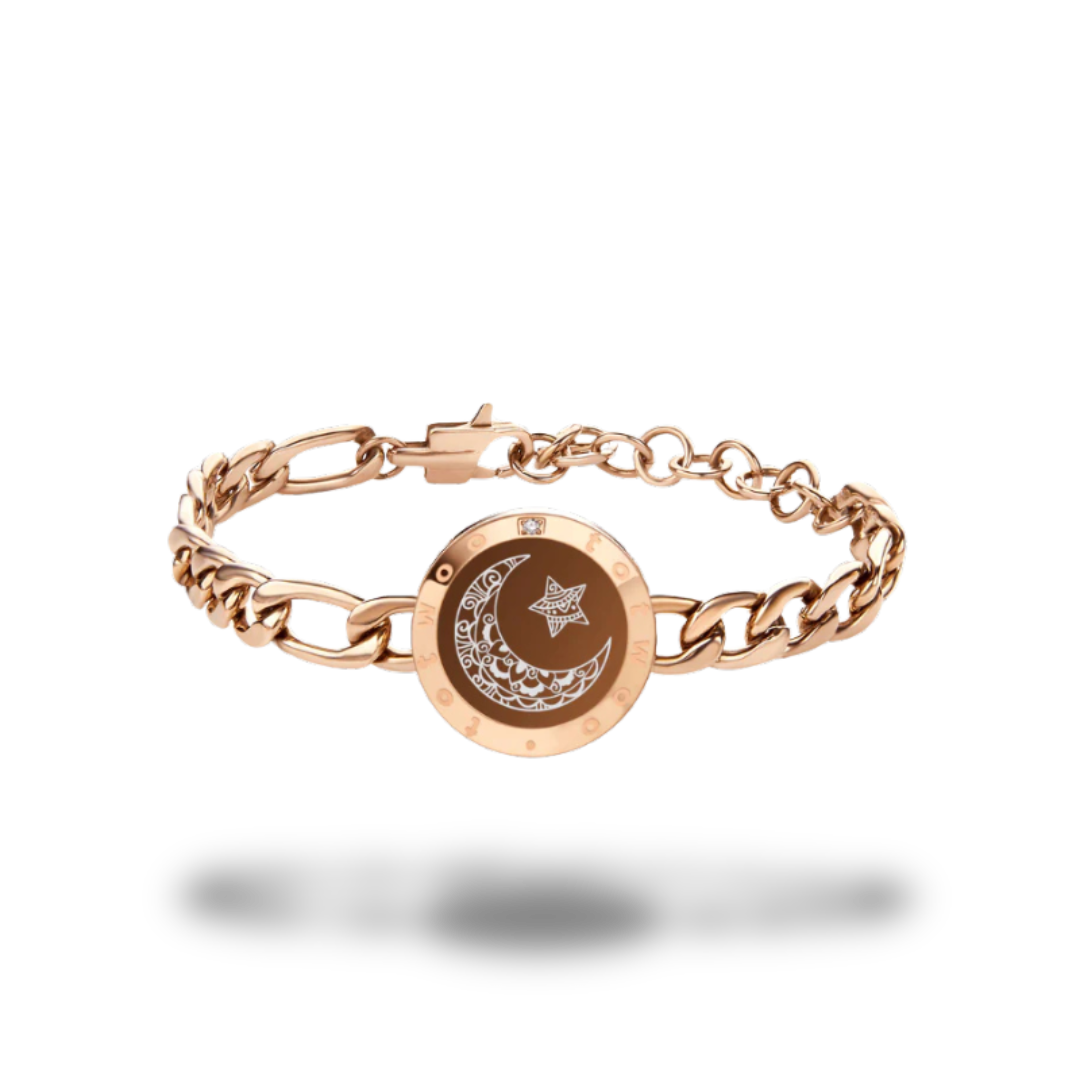 Single Figaro Chain Roséguld | Toucharmband