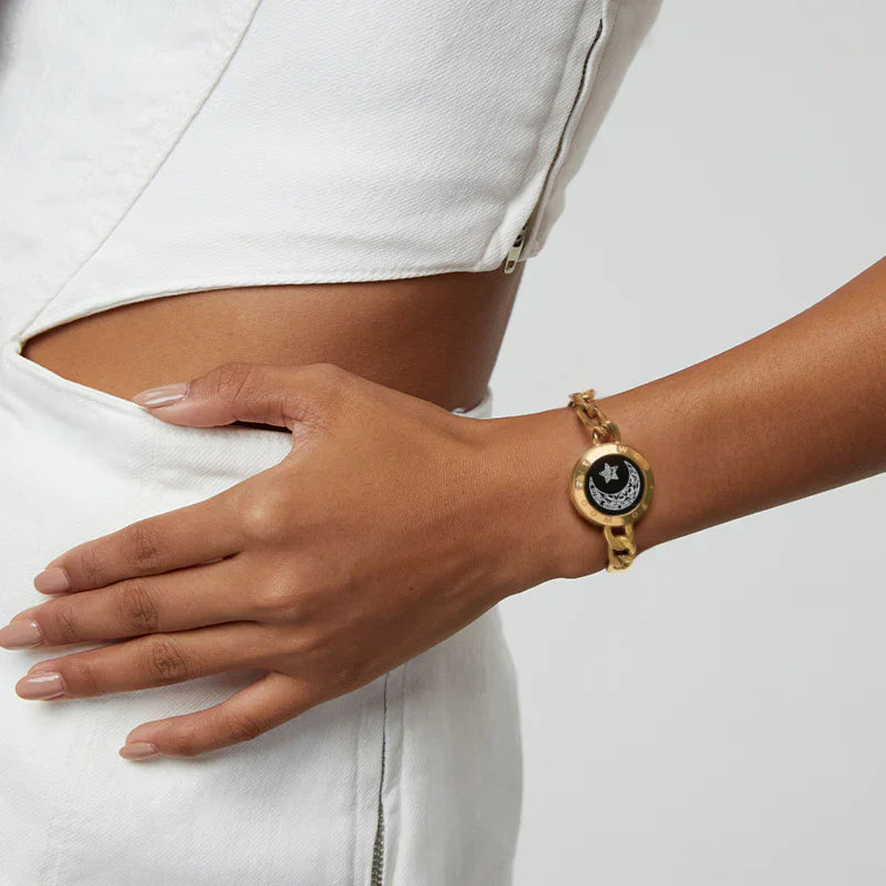 Figaro Chain Svart & Guld | Toucharmband