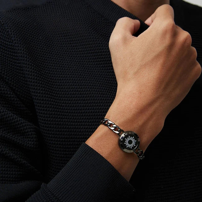 Figaro Chain Svart & Roséguld | Toucharmband