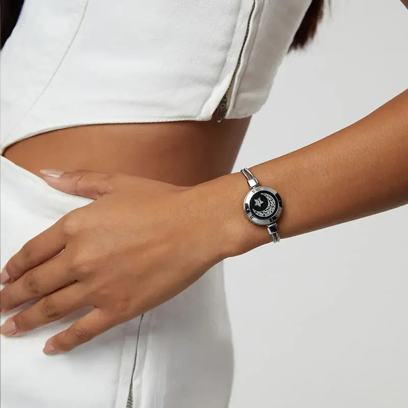 Snake Chain Svart & Silver | Toucharmband